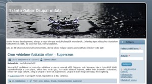 Sz&aacute;nt&oacute; G&aacute;bor Drupal oldala | Egy cs&ouml;pp Drupal